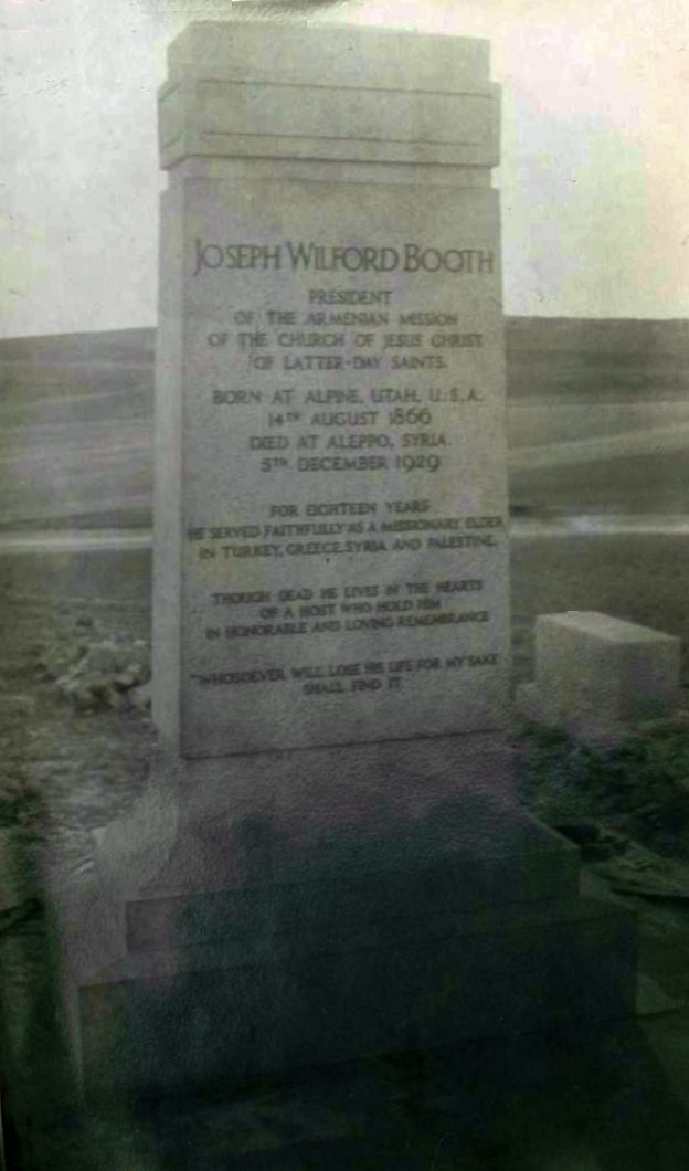Joseph W. Booth Grave Marker
